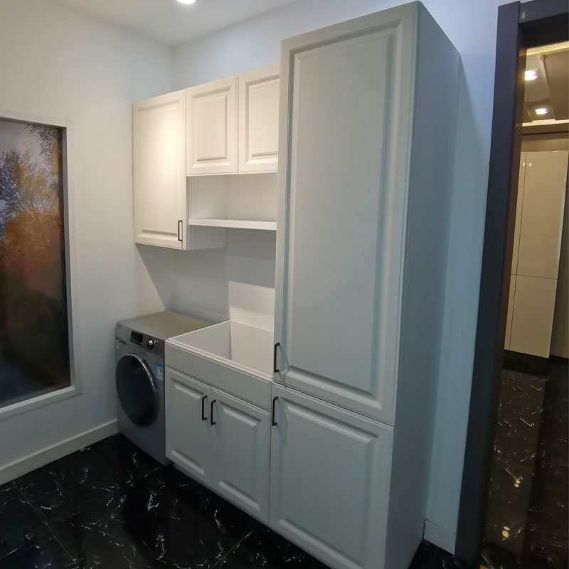 Cómo los gabinetes de lavandería blancos laminados pueden transformar su espacio